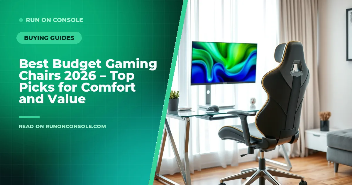 A sleek, ergonomic gaming chair in a modern gaming setup