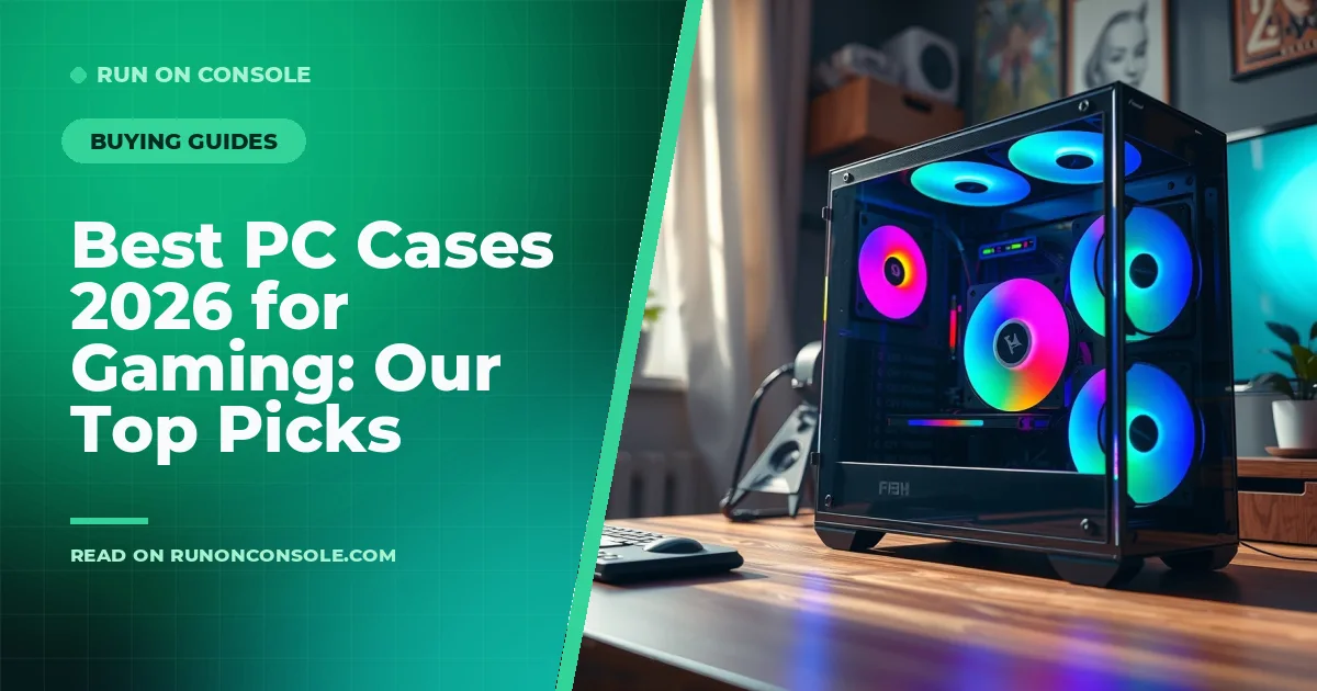 A sleek modern gaming PC inside a stylish case with RGB lighting