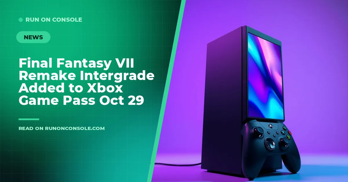 Final Fantasy VII Remake Intergrade game cover displayed on a console screen